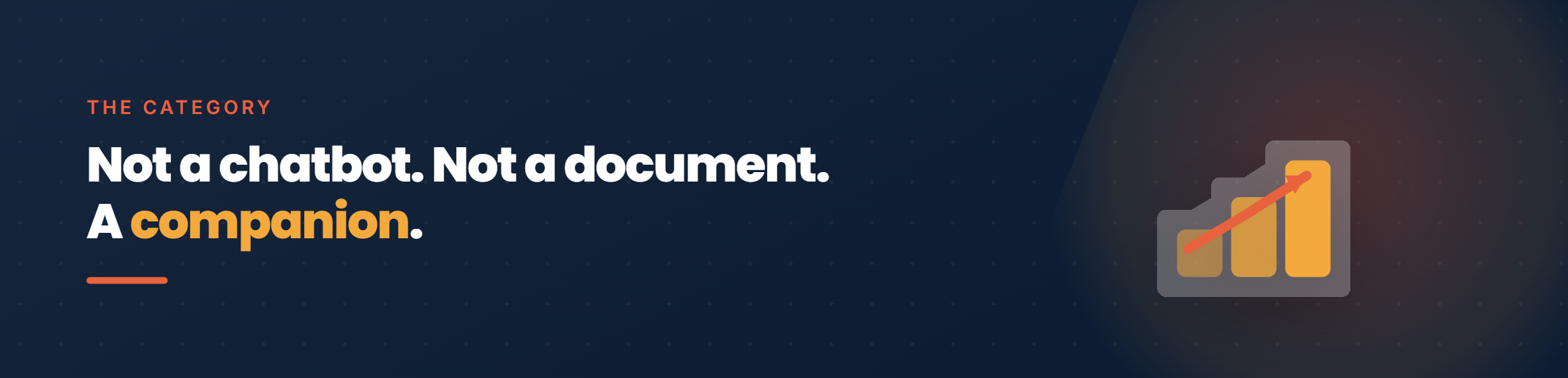 The category: not a chatbot, not a document, an AI strategic companion.