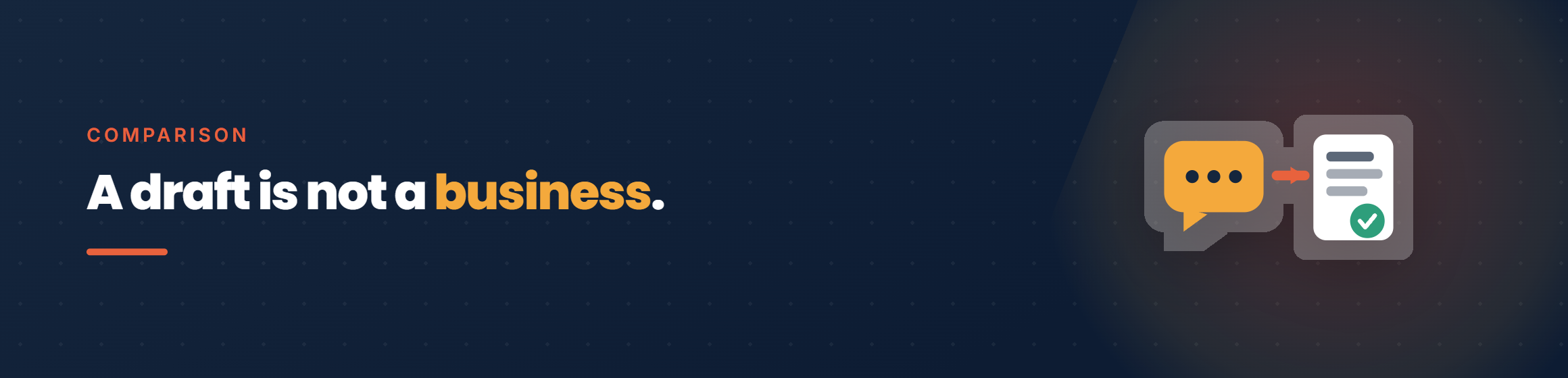 Comparison: a generative AI draft is not yet a business. BuildYourBusiness turns the draft into a plan you can run.